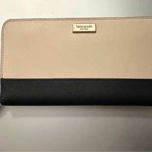 Kate Spade Beige and Black Women's Wallet